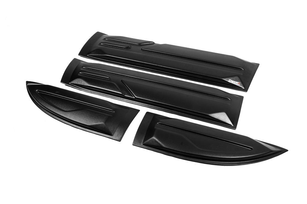 

door moldings (4 pcs, ABS) for Mitsubishi L200 2006-2015