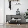 VidaXL Shoe Cabinet Sonoma Grey 102x36x60 Cm Engineered Wood 831418