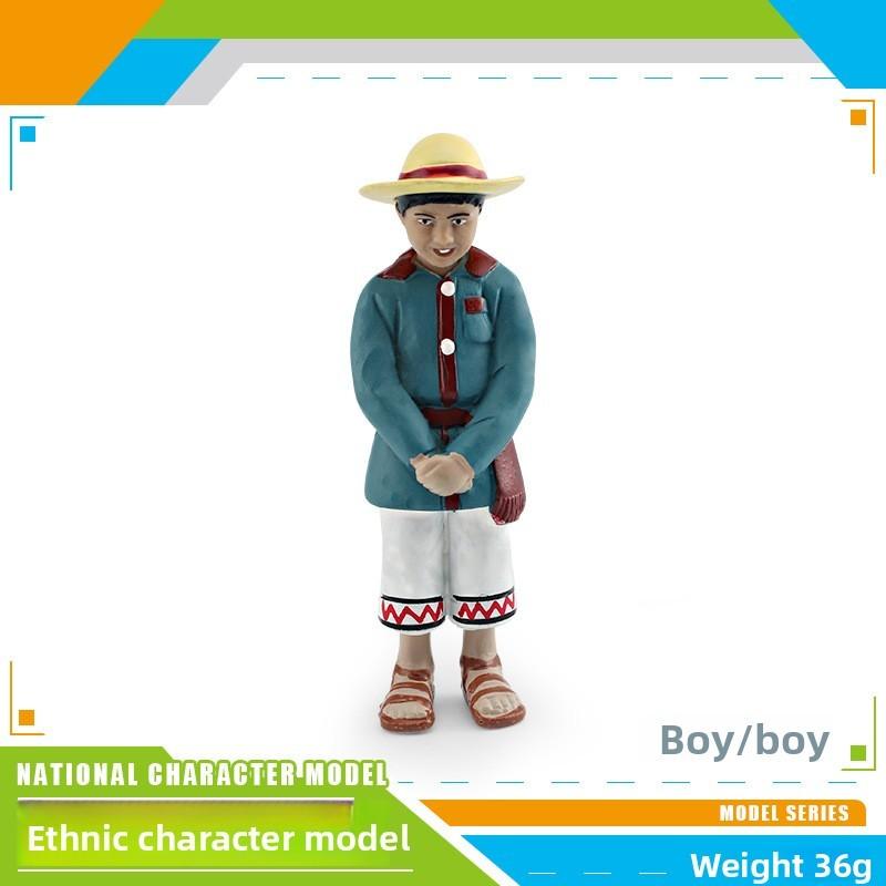 Authentic World Ethnic Pvc Figurine Set With Static Human Models For Collection And Gift