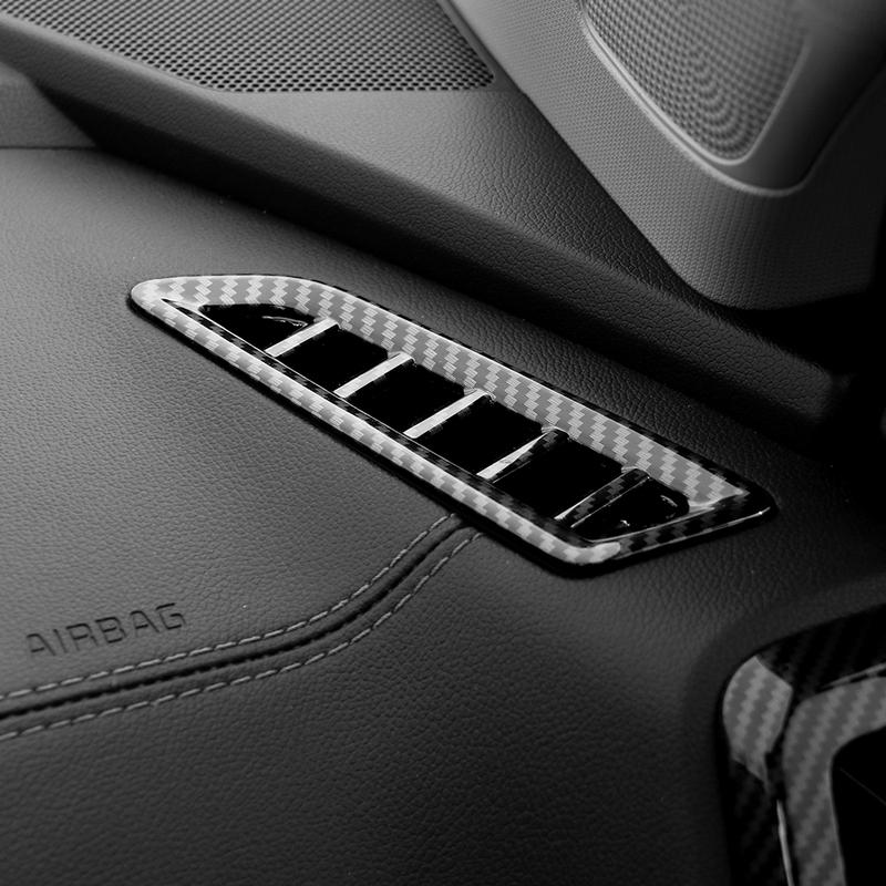 Carbon Fiber ABS Dashboard Upper Air Outlet Cover Air Conditional Defrost Vent Grill Trim Frame For Kia Sorento MQ4 -