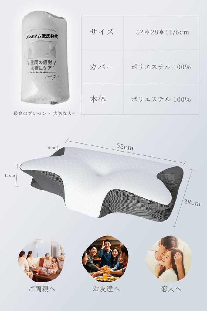 Memory Foam Neck Pillow, Relieves Neck Pain, Suitable for Side, Back, and Stomach Sleepers, Breathable, Washable Cover, Three-Layer Memory Foam Neck