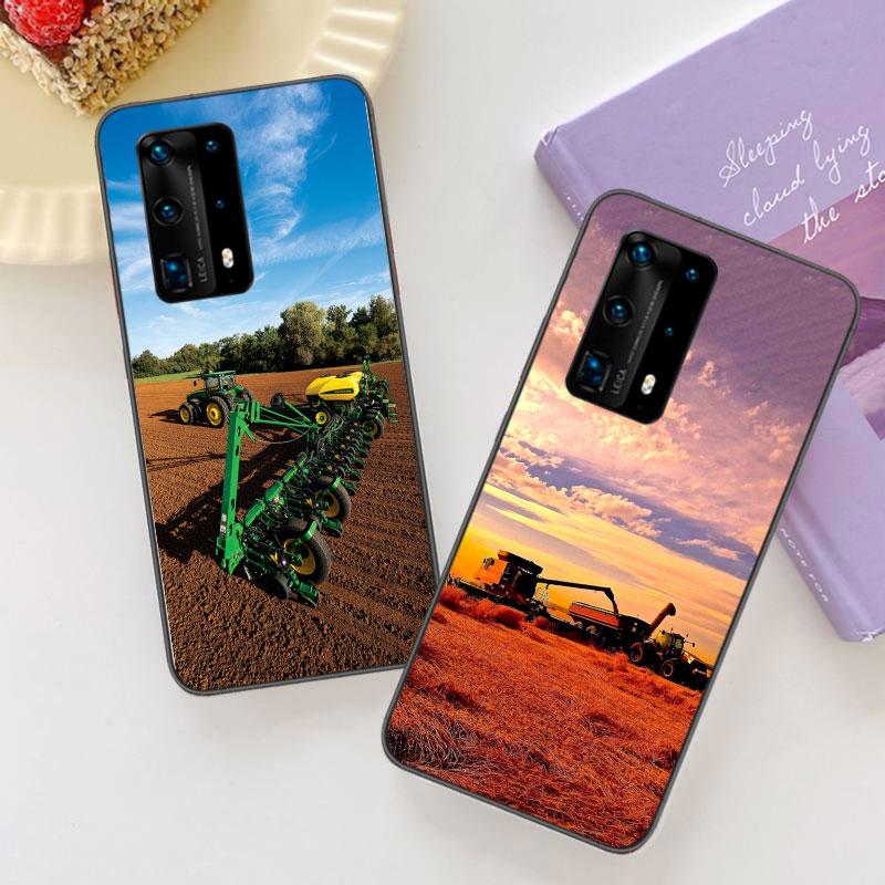 Farm Vehicle Tractor Soft Clear Phone Case For Huawei P30 Lite P10 P20 P40 P50 Pro Mate 40 Pro 30 20 10 Lite Cover Silicone