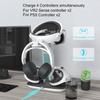 All-in-One Charging Dock Controller Charging Cradle LED Indicator Light Storage Helmet Earphones Bracket for PS5 PS VR2