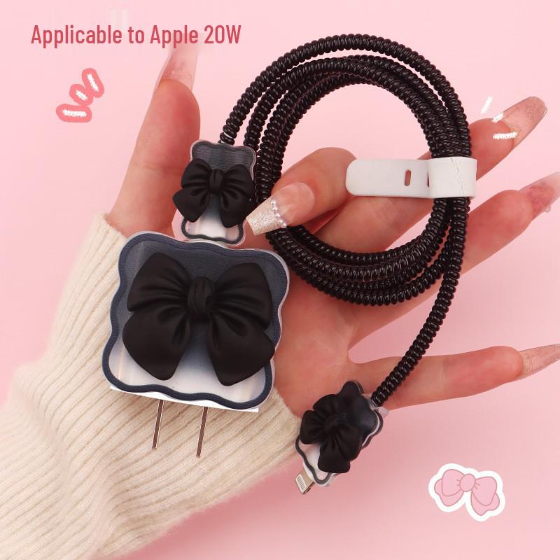 Apple 14/13/iPhone 12 Pro Max Protective Charger Case, 20W Fast Charge Cable Cover.