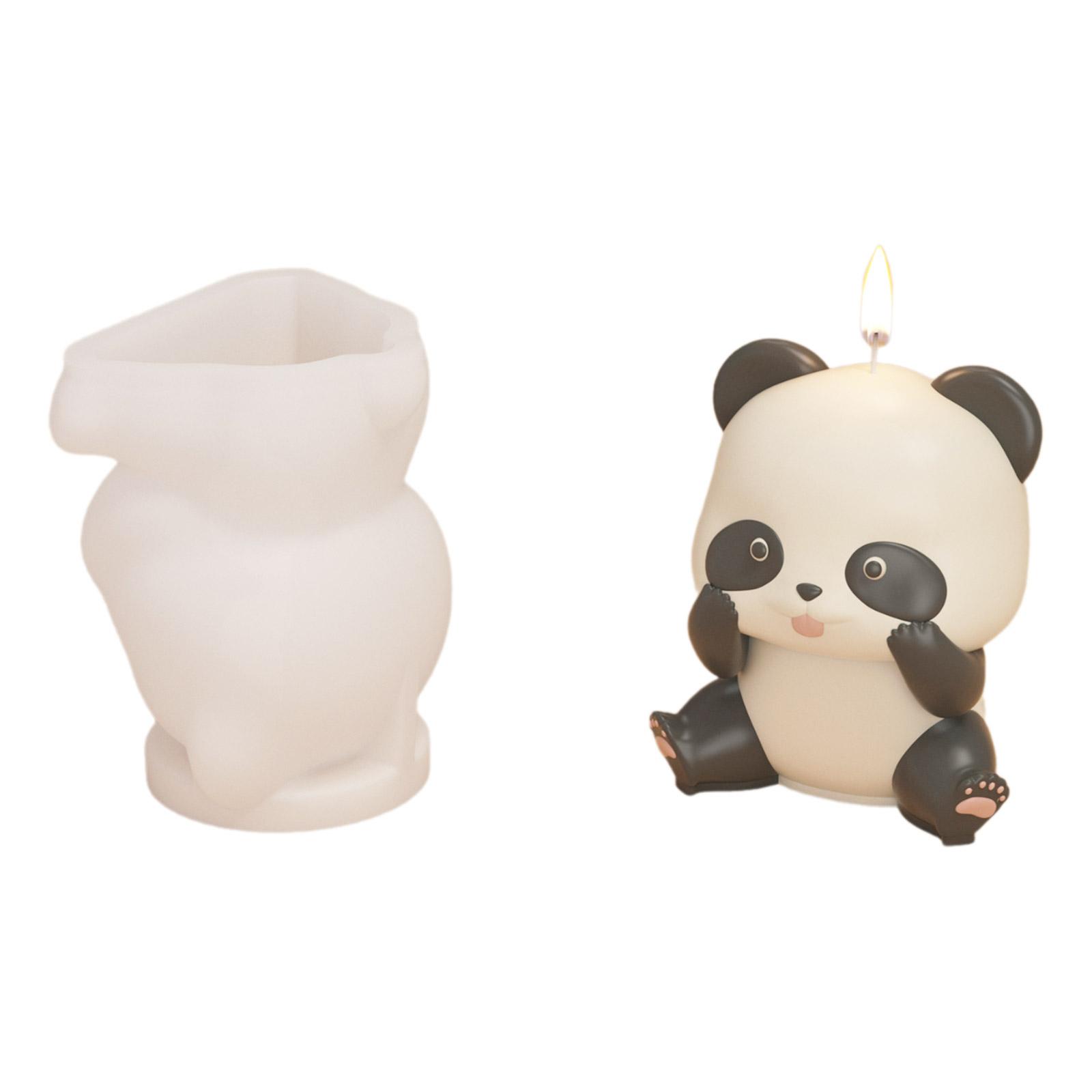 

Креативные формы для свечей в форме панды, бамбуковые силиконовые формы, инструменты для украшения торта, силиконовые формы для рукоделия для ручного изготовления 10