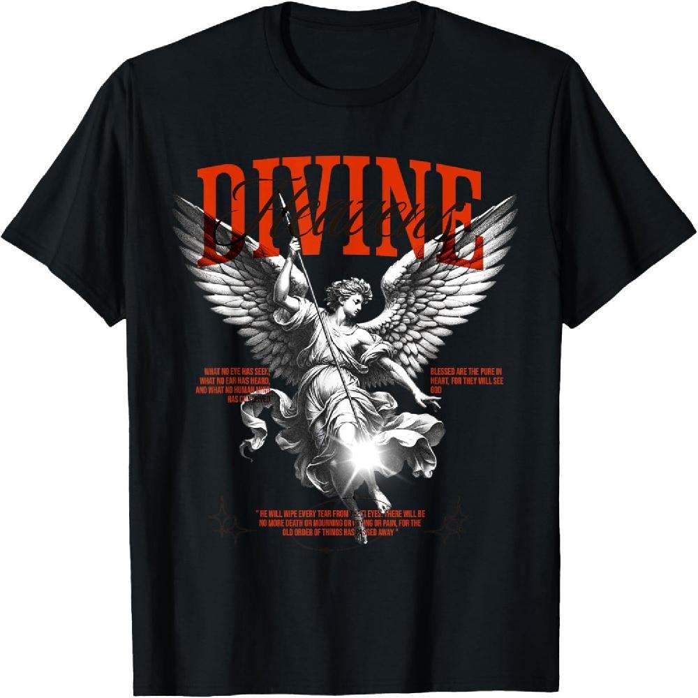 Divine Heavenly Angel Streetwear Bible Angelic Heaven T-Shirt XXXXXL чёрный