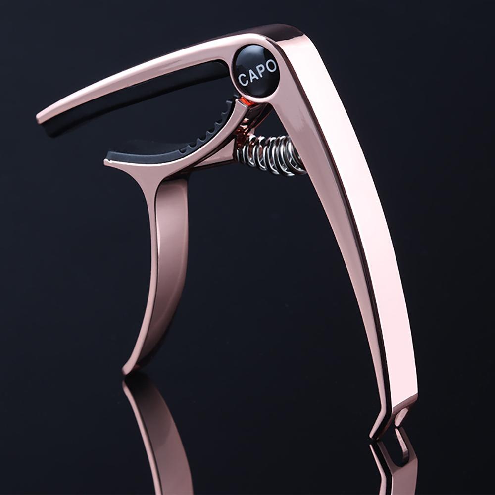Metal Guitar Capo Guitar Tuner Clamp Zinc Alloy Professional Key Trigger Capo for Acoustic Electric Guitar with Rubber Grip