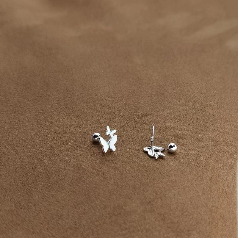 1Pair Butterfly Earring For Women Ear Bone Nail Cartilage Earring Spiral Stud Ea