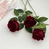 3/5Pcs Rose  Branch Velvet Simulation Flower Valentine'S Day Wedding Decoration Hotel Torium Outdoor Garden Fake Flower