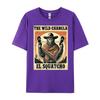 Funny Mexican Bigfoot El Squatcho The Wild Chancla Men's T-Shirts High Quality Vintage