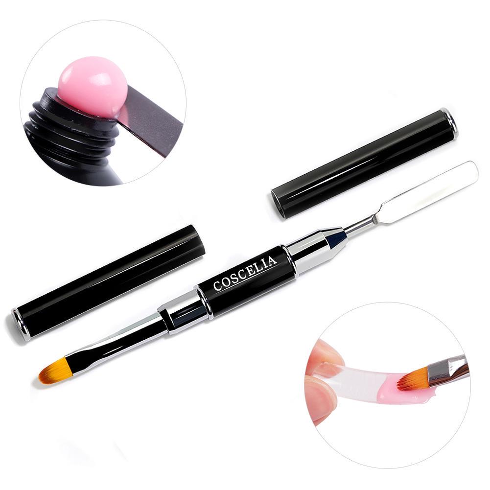 Buy Extension UV Gel Nail Brush Dualended Slice Shape Pusher For Nail