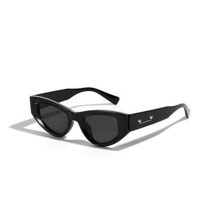 Glasses Street Shot Square Cat Eye Sunglasses Men'S Love Rivet Sunglasses Women'S Retro Ins Xiaohongshu