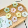 Acrylic Matte Flower Charm Pendants Single Holes Matte Flowers Charm Loose Charm Beads Jewelry Making Accessories
