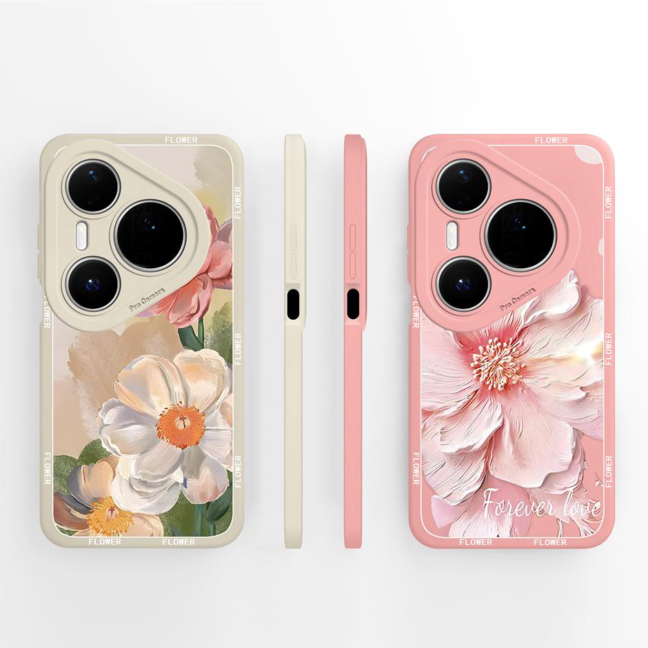 Phone Case For Huawei Pura 80 Pro Plus Ultra Fashion Butterfly Soft Liquid Silicone Protective Bumper Cover Anti Scratch Fundas