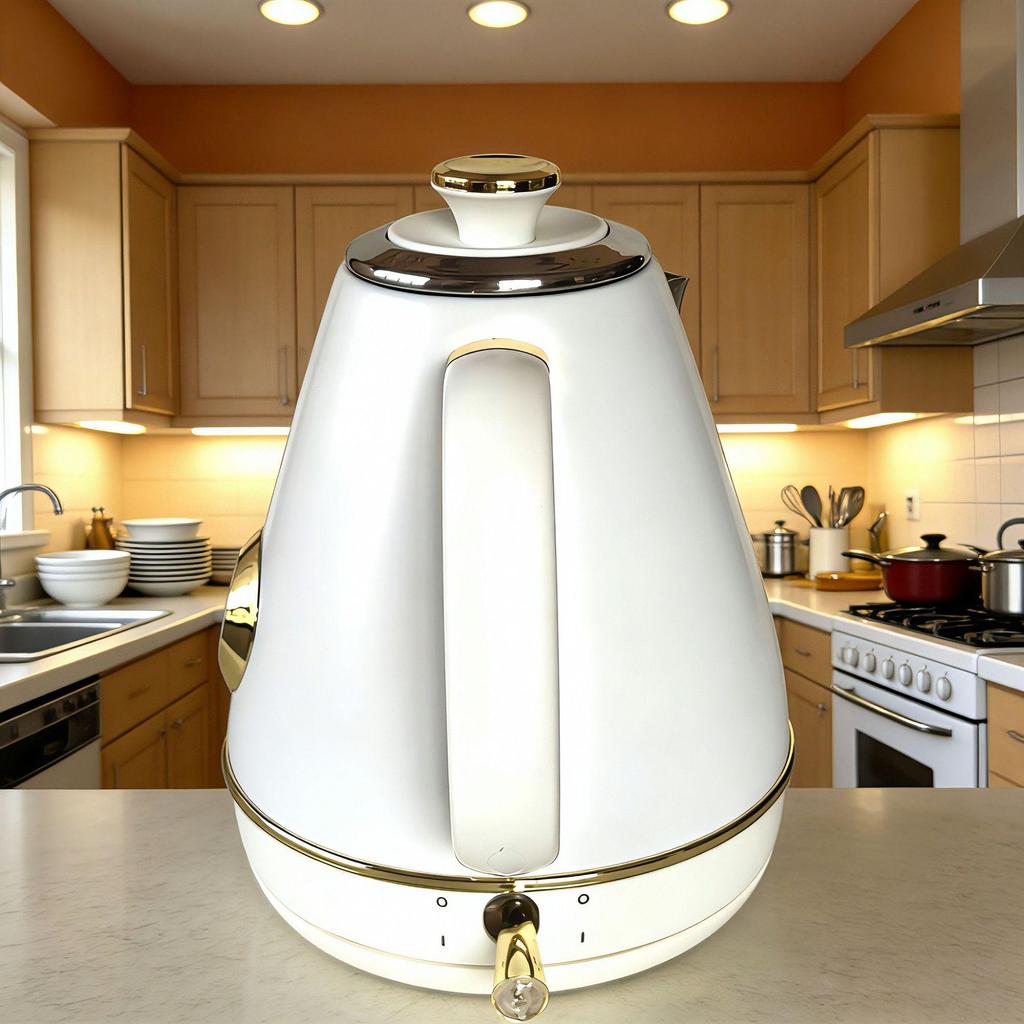 Retro Electric Kettle with Temp Display