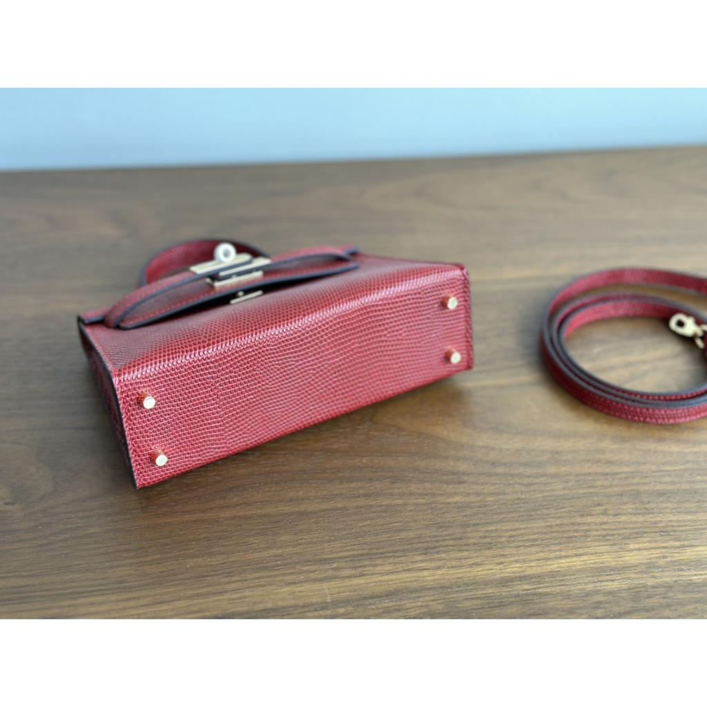 Kazilan 19cm Kelli mini lizard pattern handbag commuter fashion casual simple one-shoulder crossbody bag women's bag