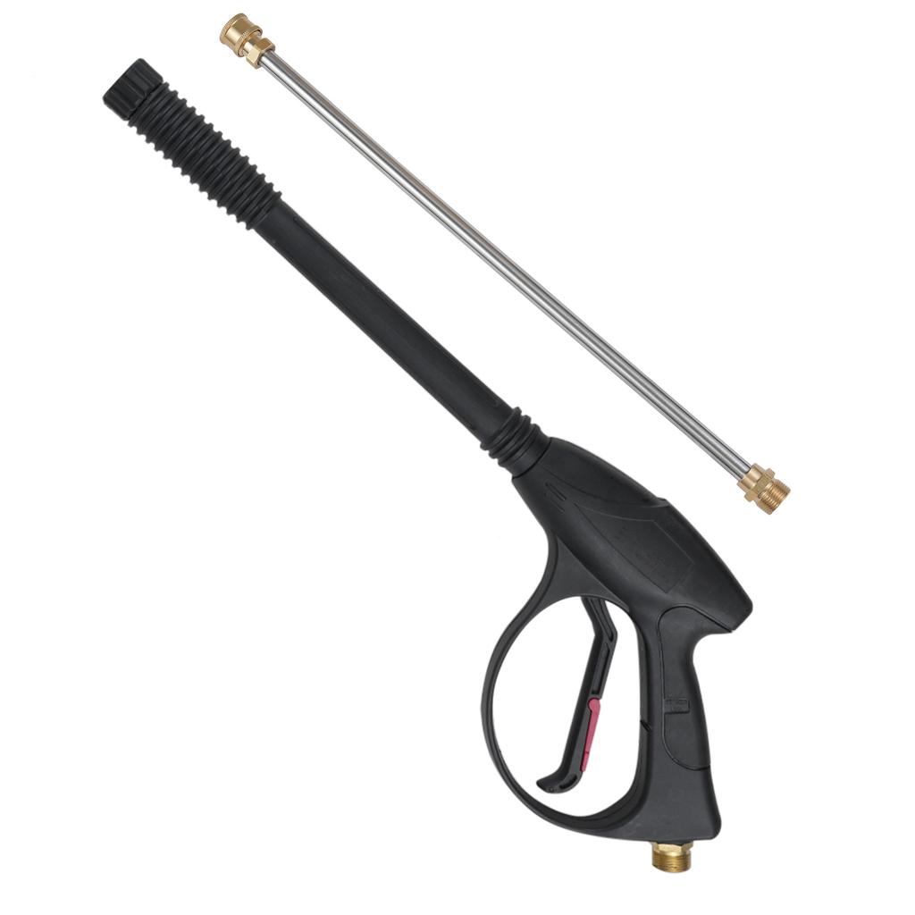 Pressure Washer Gun Max 40MPa(5800PSI) with 66cm26inch Black M22 Hose Kits 14inch Quick Connect