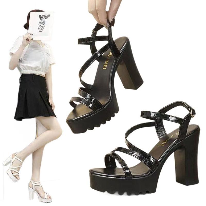 New Style Thick-soled Sandals with Anti-slip Properties for Women, Versatile and High-heeled Shoes.