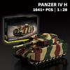 WW2 Military Panzer IV Sd.Kfz.161 Tank Building Blocks German Flakpanzer IV Anti Aircraft Gun Soldiers Bricks Toys for Kids Gift