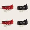 Trendy Youth Leather Belt With Alloy Buckle And Punk Style For Casual Outfits