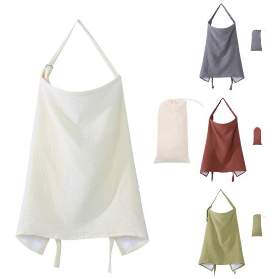 Peleryna do karmienia piersią Jednolity kolor Oddychająca Lekka Regulowany pasek na szyję Osłona prywatności Fartuch do karmienia