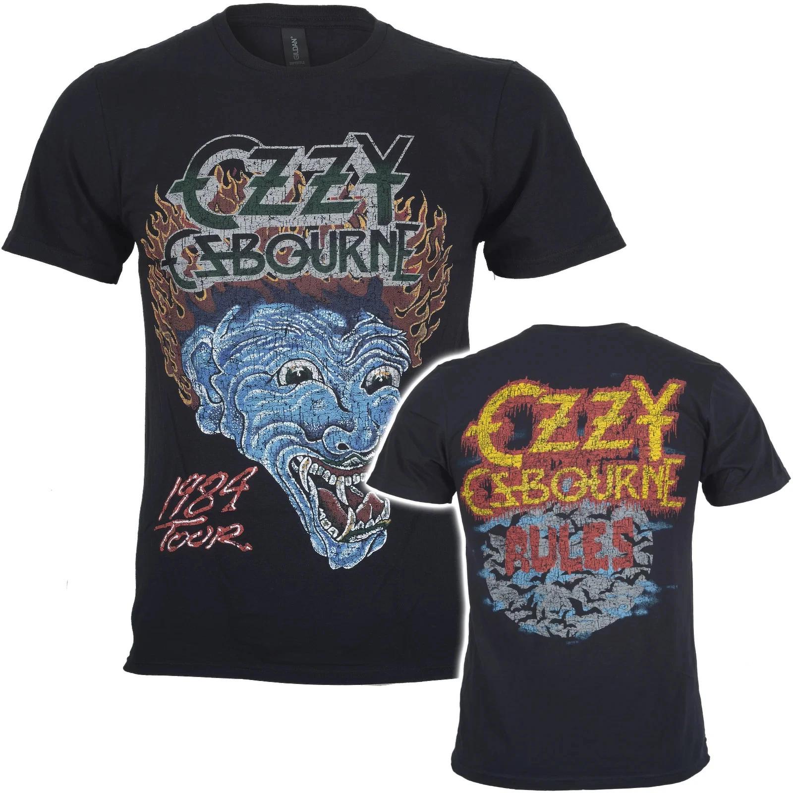 

Official Ozzy Osbourne T Shirt Bark At The Moon Tour 1984 Black New S to XXL 3XL
