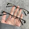 Half Frame Arrow Myopia Glasses for Men Women Anti Blue Light Near Sight Glasses Fashionable Minus Eyeglasses Diopters 0 To -4.0