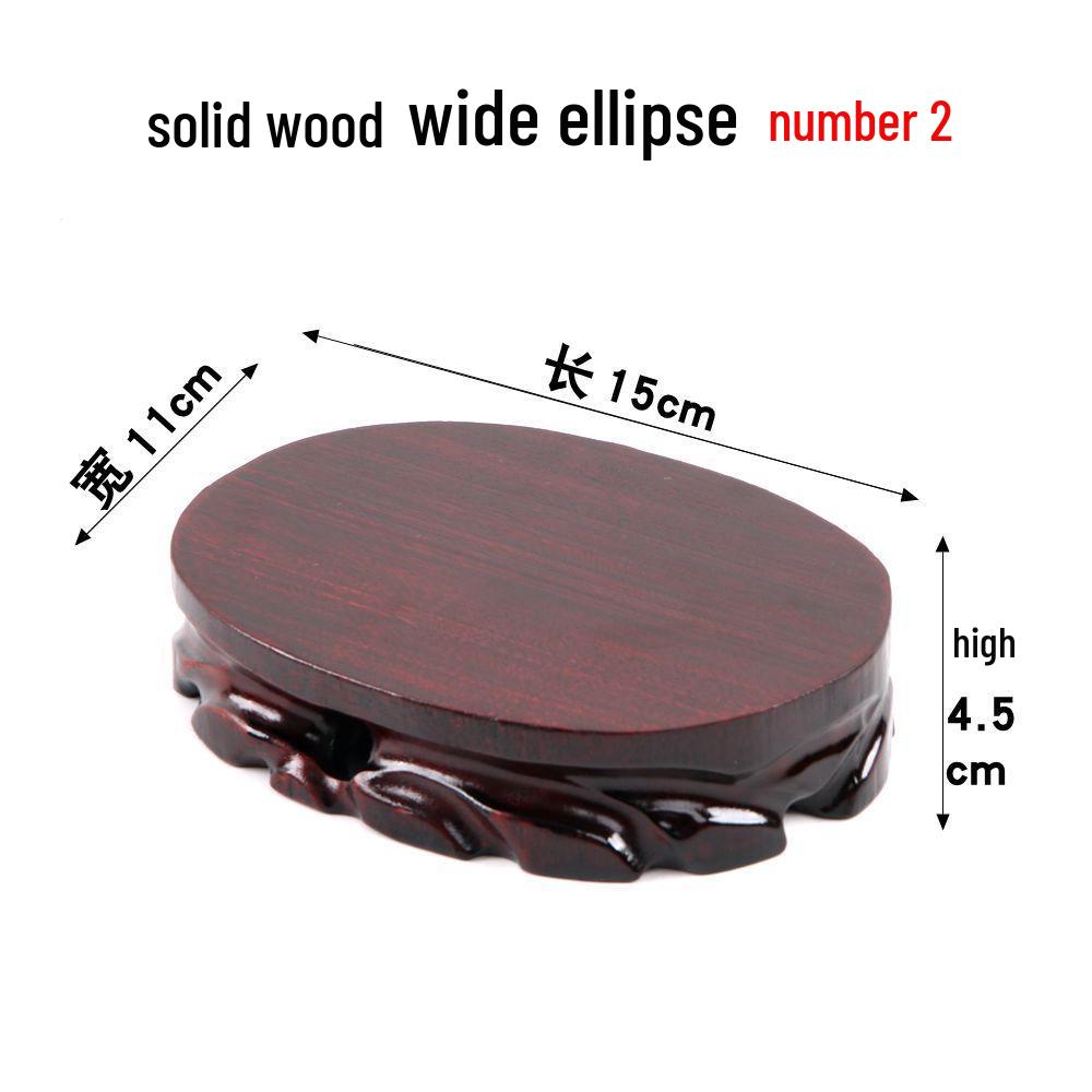 Junran Podstawa z litego drewna rzeźbiona dla posągu Buddy, wazonu, bonsai lub ekspozycji czajnika