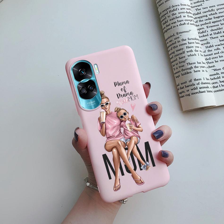 For Huawei Honor 90 Lite Case Honor90 Lite Soft Silicon Super Mom Baby Fashion Girls Back Cover for Honor 90 Lite 5G 6.7" Fundas