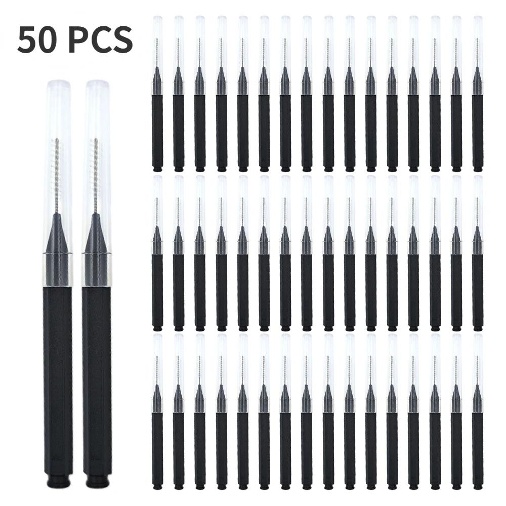 5/10/50PCS Mini Eyebrow Brush Brow Perm Brush Disposable Brow Lifting Brushes Bendable Micro Eyelash Brush Applicators Tools