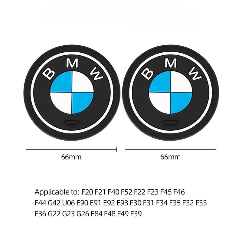

X5 B4 2025 For BMW M X3 X5 X6 Car Interior Non Slip Cup Mat Pad Waterproof Coaster For BMW M 3 4 5 Series G30 G32 G01 G02 G05 G