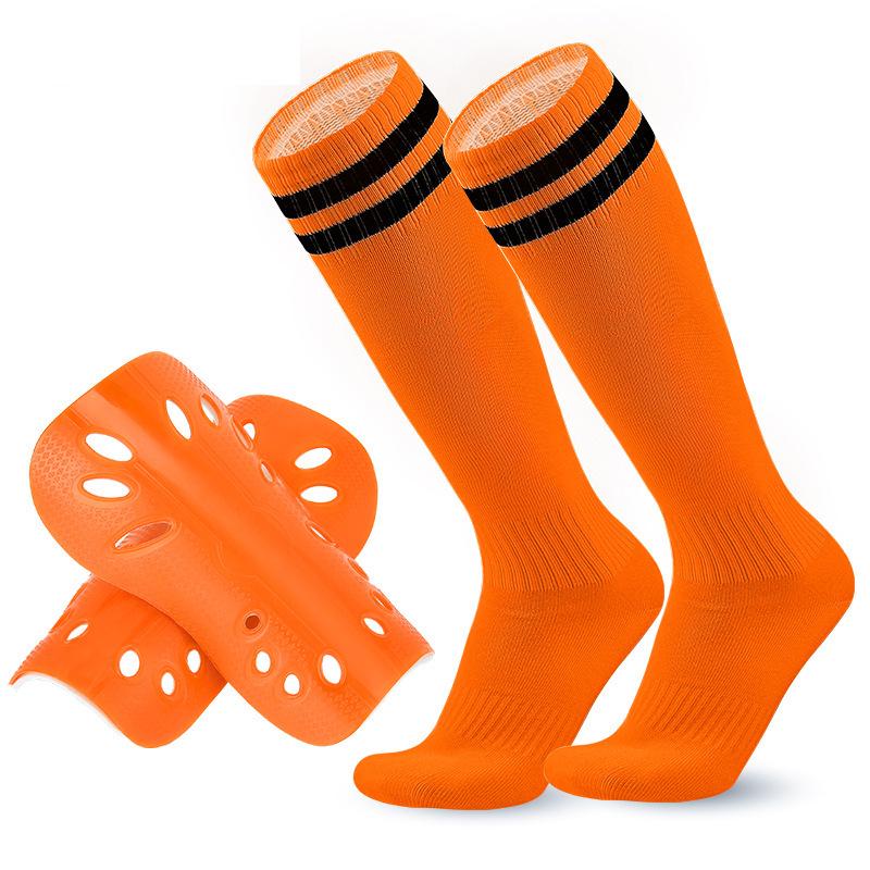 Cross-Border Sports Protective Set: Adult & Children Football Socks with Shin Guards
