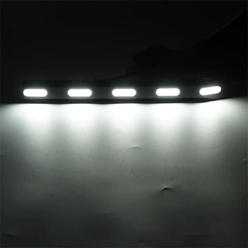 Bronco 2021+ Modification Grille: White/Yellow Line Light Style