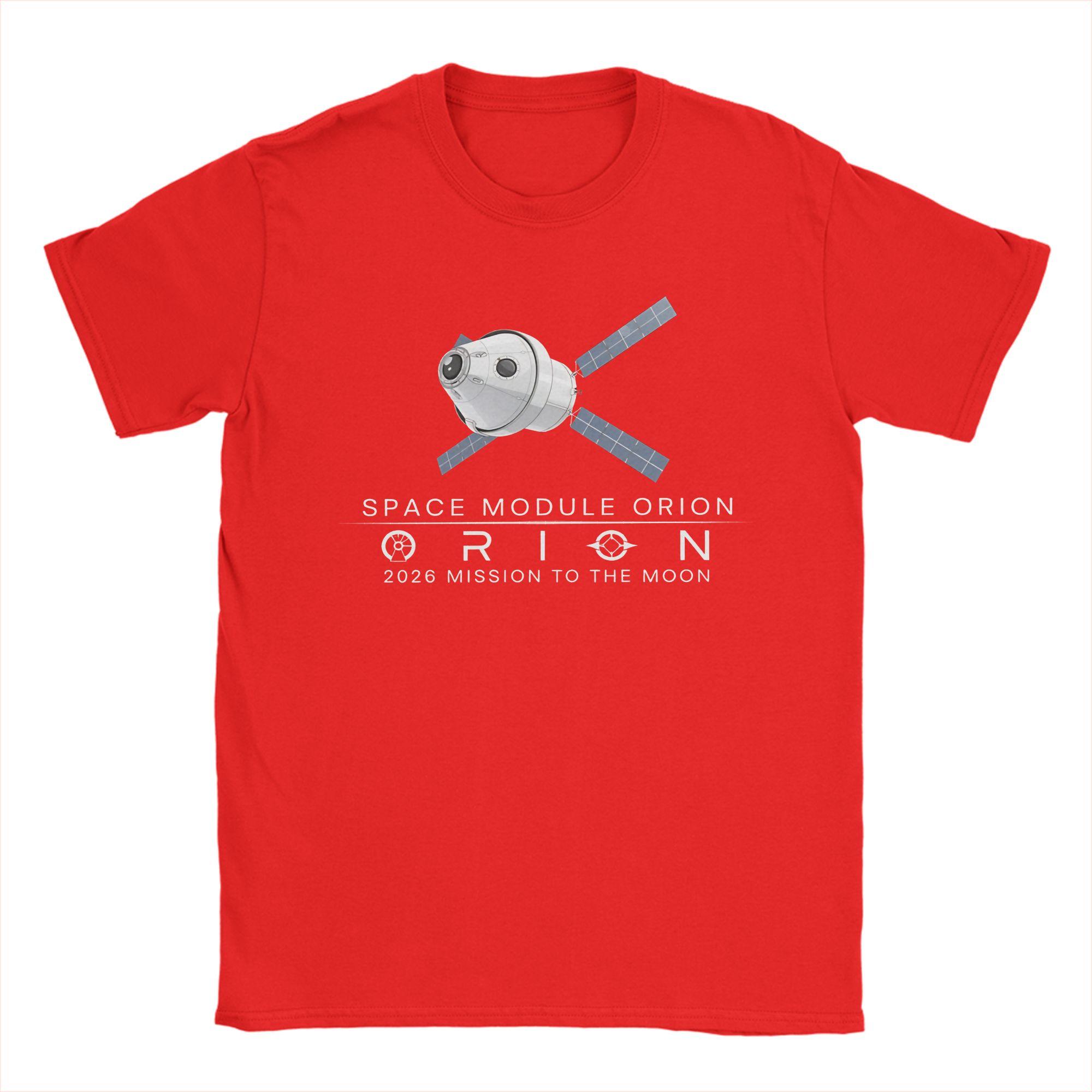 

Artemis Orion Space Module Mission to the Moon Art TShirt T Shirts Short Sleeve Tshirt Beach Cotton Oversized Top Tees S