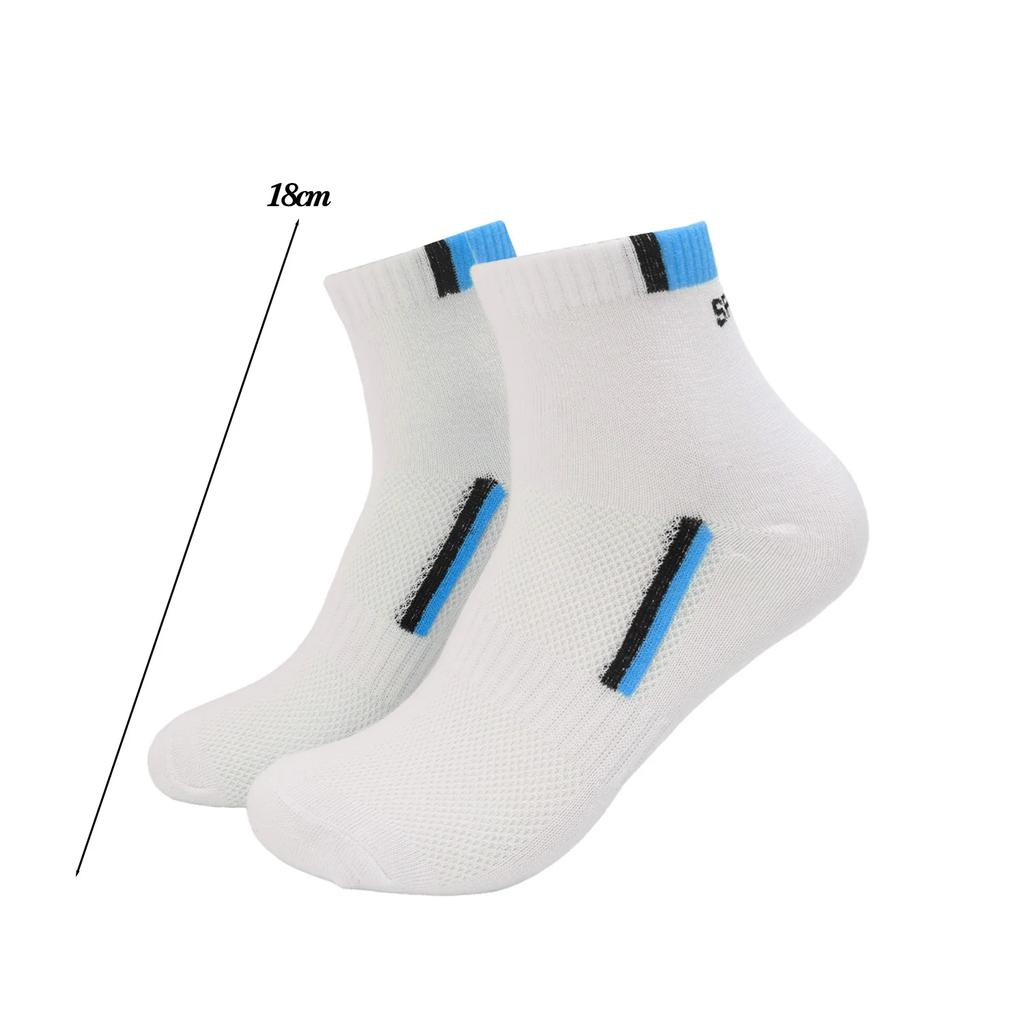 5 Pairs Men's Short Socks Black Breathable Sweat Resistant Anti-odor Comfortable Sock Multicolor Round Neck Ankle Cotton Socks