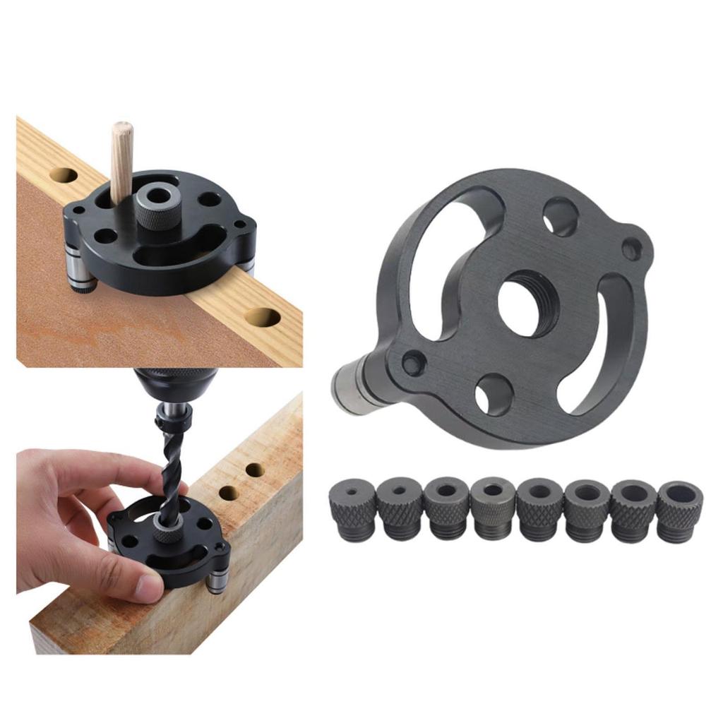 Woodworking Pocket Hole Jig Stainless Steel Accessories Easy to Mount Parts Vertical Doweling Jig for Woodworking Drilling Guide