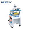 ZONESUN ZY-819D 200X300mm Máquina Neumática de Estampado Papel cuero LOGO Tarjeta de Visita Plegado presión Máquina de Repujado Inicial