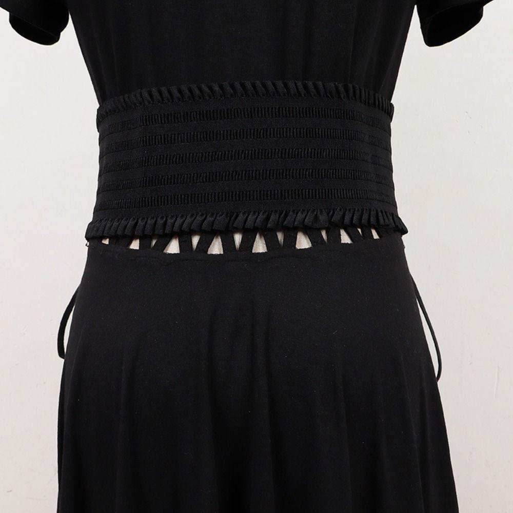 Waistband Hollow Corset Belts PU Leather Wide Waist Belt Leopard Print  Cummerbunds  Corset