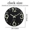 1PC 12inch Luminous Wall Clock Frameless Digital Clock Wall Mute Clock for Living Room Bedroom Wall Decor With Night Light
