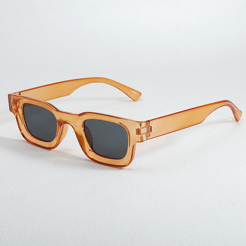 Simple Square Fashion Plastic Sunglasses for Men and Women Trendy UV Resistant Glasses Outdoor Sunscreen Sunshade Eyewear