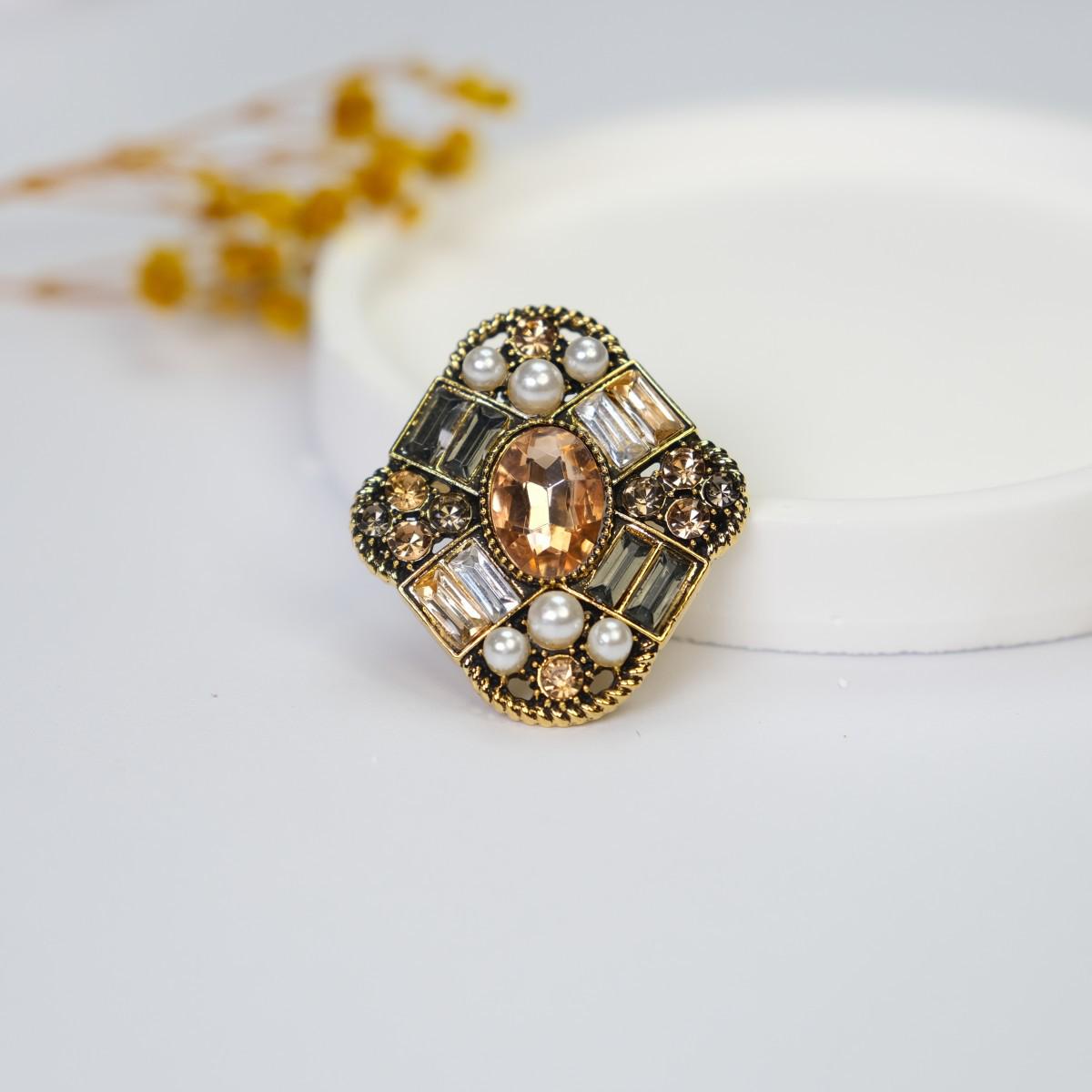 Ретро Барочная Брошь: Элегантная роскошная брошь в придворном стиле для костюмов и пальто