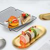 Metals Stainless Steels Oval Tray Jewellery Storage Shelf Desktop Clutter Organiser Birthday Party Decoration Ornaments