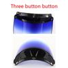 Visiera a 3 bottoni Bubble Shield Visiera per casco Open Face Lente frontale per guida moto