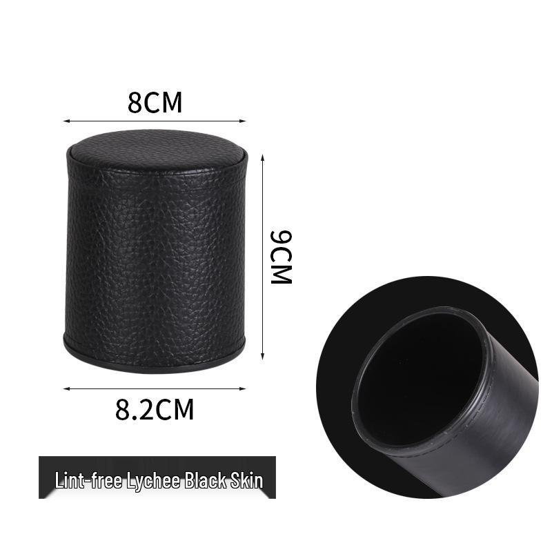 High-End Leather Dice Cup with Sound Dampening and Custom Logo Printing
