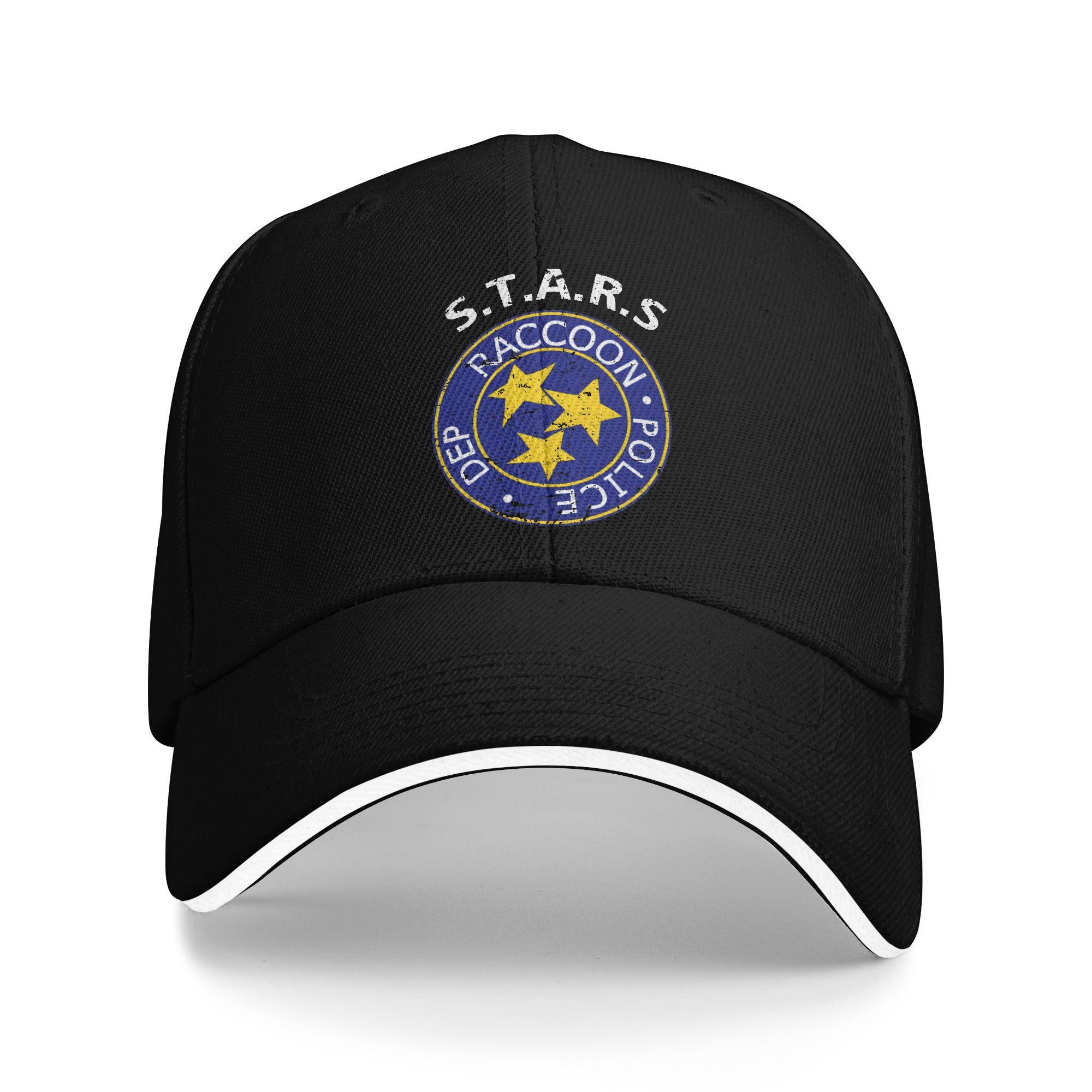 

Residents Evils Raccoon Dep Police Baseball Cap Men Custom Logo Hip Hop Hats Summer Fashion Outdoor Gym Sun Visor Baseball Caps As Picture чёрный