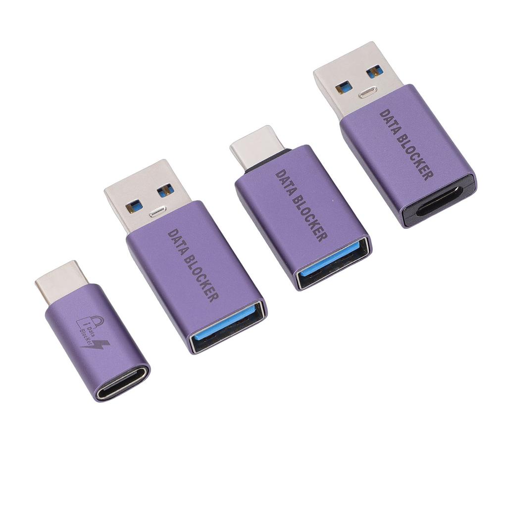 Data Blocker USB A Male To USB C Female Refuse Hacking for Any USB Mobile Phone Quick Charging