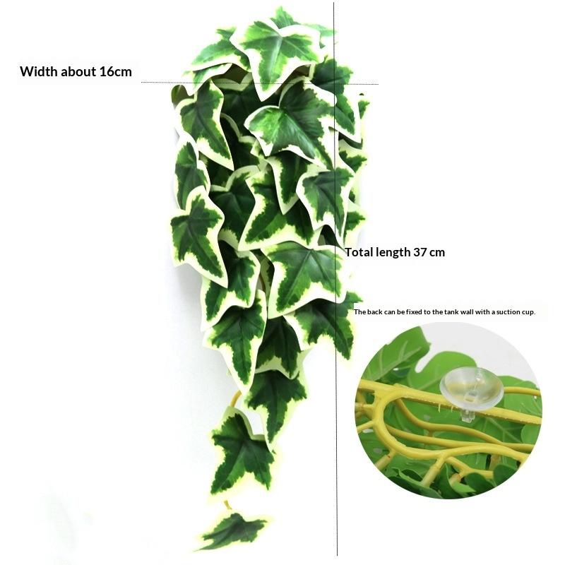 Simulation Fish Tank Landscaping Colorful Rattan Cane Reptile Pet Feeding Box Decoration Fish Tank Aquarium Landscape Decoration