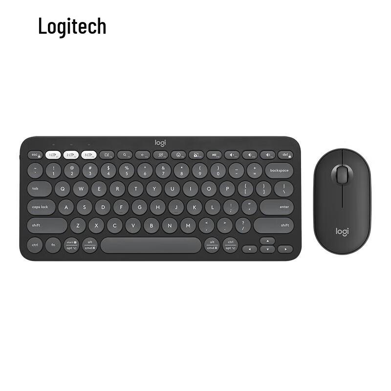 Logitech PEBBLE 2 COMBO Dual-Mode Wireless Keyboard & Silent Mouse
