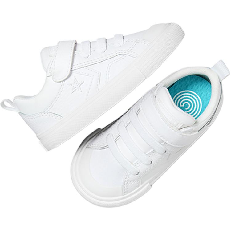 Converse Pro Blaze Strap Comfortable Versatile Sports Low Top Walking Shoes Baby Shoes White A08751C