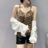 Latest Suspender V-neck Heavy Industrial Hot Diamond Stylishable Off-shoulder Sleeveless Base Top Slim and Slim Suspender Vest for Women